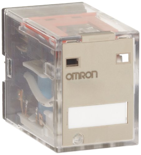 Omron MY2N DC24 (S) General Purpose Relay, Standard Coil Polarity, LED Indicator, Standard Type, Plug-In Socket/Solder Terminal, Double Pole Double Throw Contacts, 37.7 mA Rated Load Current, 24 VDC Rated Load Voltage