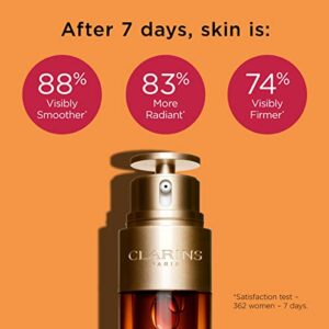 Clarins Double Serum | Award-Winning | Anti-Aging | Visibly Firms, Smoothes and Boosts Radiance in Just 7 Days* | 21 Plant Ingredients, Including Turmeric | All Skin Types, Ages and Ethnicities