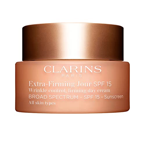 Clarins Extra-Firming Day Cream, Broad Spectrum SPF 15 Sunscreen | Anti-Aging Moisturizer | UVA/UVB Protection | In Just 2 Weeks, Skin Appears Visibly Regenerated, Firmer and Tighter* |Boosts Radiance