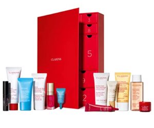 clarins holiday sparkle gift set | 12-piece advent calendar | limited edition