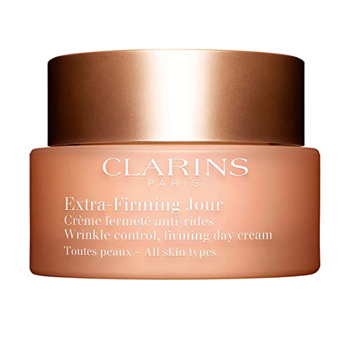 Clarins Extra-Firming Day Cream | Anti-Aging Moisturizer | Skin Looks More Radiant, Visibly Firmer and Plumper After 28 Days* | Smoothes Appearance of Lines and Wrinkles | Evens Skin Tone | 1.7 Ounces