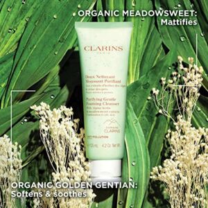 Clarins Purifying Gentle Foaming Cleanser | Cleanses, Purifies and Mattifies | Green Formula and Contains Salicylic Acid | Soap-Free | SLS-Free | Dermatologist Tested | Combination To Oily Skin Types