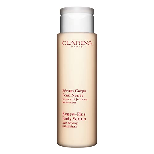 Clarins Renew-Plus Body Serum | Anti-Wrinkle and Anti-Aging | Visibly Firms and Smoothes Skin | Tones, Hydrates and Softens | Restores Radiance | All Skin Types | 6.8 Ounces