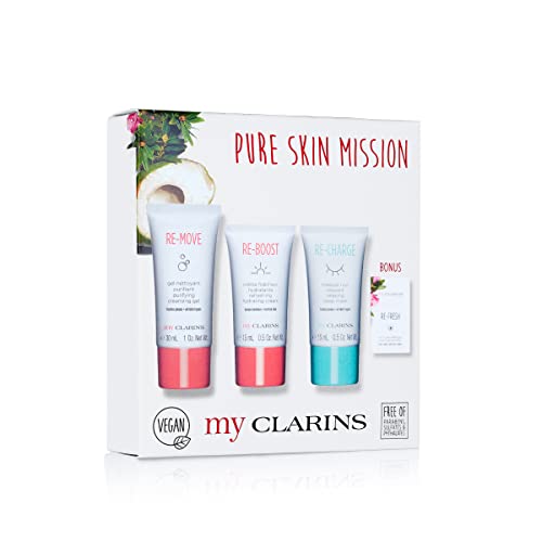 My Clarins Starter Kit | 4-Piece Vegan Skincare Gift Set | Limited Edition | $23 Value