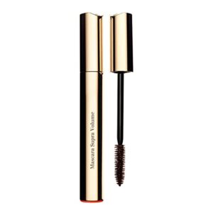 Clarins Supra Volume Mascara | Award-Winning | Volumizing and Lengthening | Double Volume Effect | Visibly Thickens and Smoothes Lashes | Clump-Free and Smudge-Proof | Long-Wearing | 0.2 Ounces