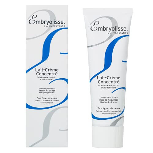 Embryolisse Lait-Crème Concentré, Face Cream & Makeup Primer - Cream for Daily Skincare - Face Moisturizers for All Skin Types (2.54 Fl Oz (Pack of 1))