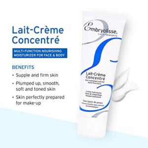 Embryolisse Lait-Crème Concentré, Face Cream & Makeup Primer - Cream for Daily Skincare - Face Moisturizers for All Skin Types (2.54 Fl Oz (Pack of 1))