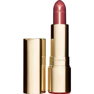 clarins joli rouge brillant lipstick | shiny, sheer finish | intense, long-lasting color | moisturizing | hydrates lips | mango oil and marsh samphire extract deliver skincare benefits | 0.1 ounces