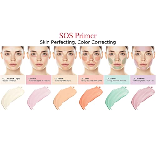 Clarins SOS Primer | Color-Correcting Make-Up Primer | Blurs Imperfections, Boosts Radiance and Preps Skin | Lightweight, Long-Lasting, Oil-Free | Contains Plant Extracts With Skincare Benefits