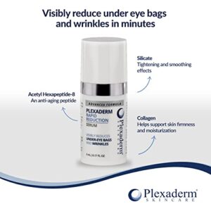 Plexaderm Rapid Reduction Eye Serum - Advanced Formula - Anti Aging Serum Visibly Reduces Under-Eye Bags, Wrinkles, Dark Circles, Fine Lines & Crow's Feet Instantly - Instant Wrinkle Remover for Face