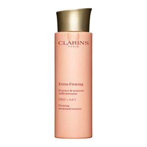 Clarins Extra-Firming Treatment Essence | Visibly Firms, Lifts and Smoothes | Boosts Radiance | Deeply Hydrates For 8 Hours* | 99% Natural Ingredients | Hyaluronic Acid | All Skin Types | 6.7 Fl Oz