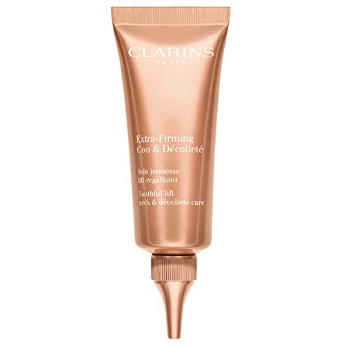 Clarins Extra-Firming Neck and Décolleté Cream | Award-Winning | Anti-Aging Moisturizer | Visibly Firms, Smoothes and Lifts | Minimizes Appearance Of Wrinkles | Targets Dark Spots | 2.5 Ounces