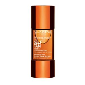 Clarins Self Tanning Face Booster | Self Tanning Drops For Face To Mix With Moisturizer | Natural, Long-Lasting, Streak-Free, Buildable Tan | Hydrates | Non-Staining | 99% Natural Ingredients | 0.5 Oz