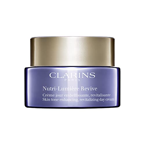 Clarins Nutri-Lumière Revive Day Cream | 2-In-1 Anti-Aging and Skin Tone Enhancing Moisturizer | Nourishes, Revitalizes and Illuminates Nutrient-Depleted, Mature Skin | Targets Sallowness | 1.7 Ounces