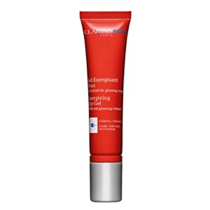 clarinsmen energizing eye gel | cooling, roll-on gel energizes tired-looking eyes | targets dark circles and puffiness | locks in moisture | visibly smoothes eye contours | fragrance-free | 0.5 ounces