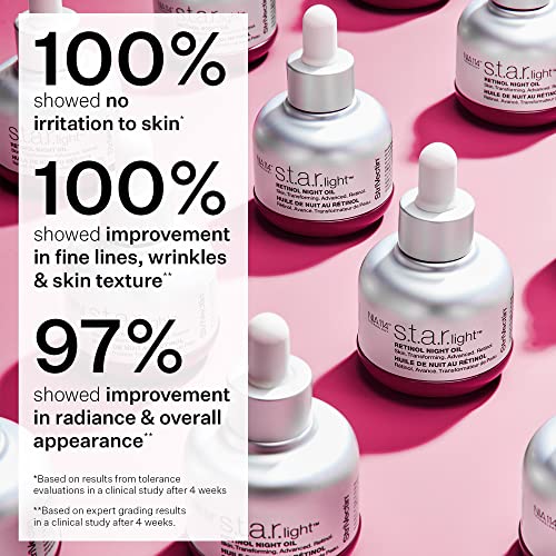 StriVectin Advanced Retinol Star Light Night Oil with Squalane, Improves Skin Texture, Wrinkles, Firmness and Dehydration, 1 Fl Oz (Pack of 1)