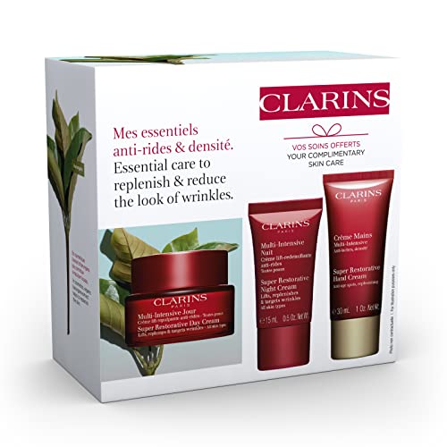 Clarins Super Restorative Day Cream|Anti-Aging Moisturizer For Mature Skin Weakened By Hormonal Changes|Replenishes, Illuminates & Densifies Skin|Lifts & Smoothes|Targets Age Spots & Wrinkles