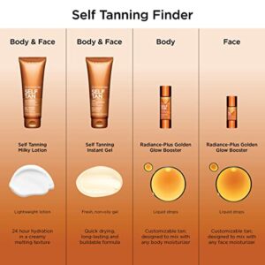 Clarins Self Tanning Tinted Gel | Self Tanner For Face and Body | Natural, Long-Lasting, Streak-Free, Buildable, Instant Tan* | Non-Staining and Fast Absorbing | Contains Glycerin | 4.2 Ounces