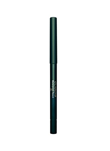 Clarins Waterproof Eye Pencil | Award-Winning | Highly Pigmented and Long-Wearing | Includes Retractable Tip, Built-In Sharpener and Smudger For Smoky Eye Looks | 0.01 Ounces