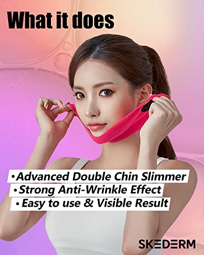 SKEDERM Lifting Patch Peptide | V Shaped Slimming Face Mask Double Chin Reducer V Line Lifting Mask