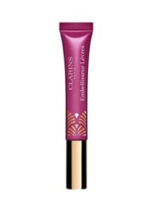 clarins natural lip perfector | sheer finish lip gloss | instant 3d shine | nourishing, hydrating, softening and lip plumping | contains natural plant extracts with skincare benefits | 0.35 oz