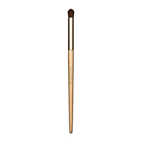 Clarins Eyeshadow Brush | Dense, Rounded Brush For Shaping and Smudging | Blends Cream and Powder Formulas | Smudges Eyeliner | Ultra-Soft Synthetic Fibers and Sustainably Sourced Birch Handle