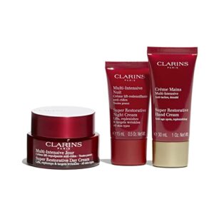 Clarins Super Restorative Day Cream|Anti-Aging Moisturizer For Mature Skin Weakened By Hormonal Changes|Replenishes, Illuminates & Densifies Skin|Lifts & Smoothes|Targets Age Spots & Wrinkles