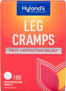 hyland’s naturals leg cramp tablets, natural relief of calf, leg and foot cramp, 100 count