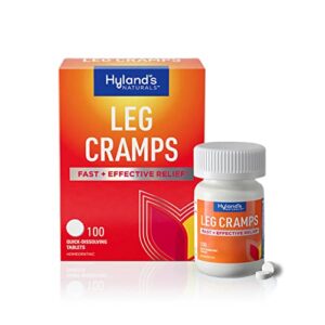 Hyland's Naturals Leg Cramp Tablets, Natural Relief of Calf, Leg and Foot Cramp, 100 Count