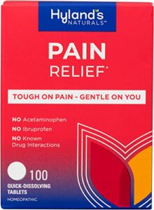 hyland’s natural pain relief for neck back shoulder muscle and joint tablets, 100 count