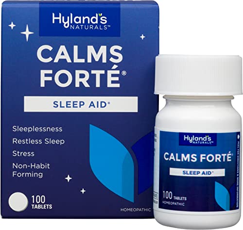 Hyland's Naturals Calms Forte Tablets, Natural Relief of Nervous Tension and Occasional Sleeplessness, 100 Count