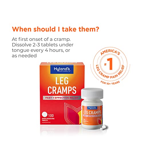 Hyland's Relax Calf and Foot Cramps, 100 Tablets each (Value Pack of 3)