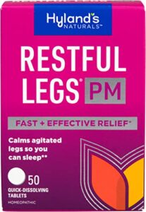 hyland’s naturals restful legs nighttime pm tablets, 50 count