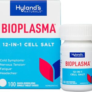 Bioplasma Cell Salts Tablets by Hyland's Naturals, Natural Homeopathic Combination of Cell Salts Vital to Cellular Function, 100 Count