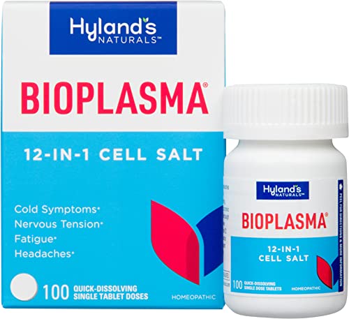 Bioplasma Cell Salts Tablets by Hyland's Naturals, Natural Homeopathic Combination of Cell Salts Vital to Cellular Function, 100 Count