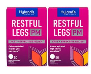 hyland’s restful legs pm quick dissolving tablets – 50 tablets, pack of 2