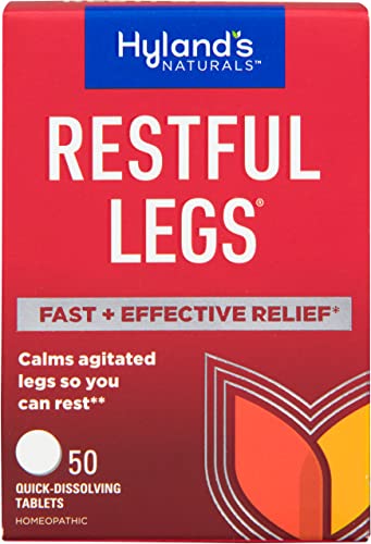 Restful Legs Tablets by Hyland's Naturals, Natural Itching, Crawling, Tingling and Leg Jerk Relief, 50 Count