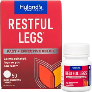 Restful Legs Tablets by Hyland's Naturals, Natural Itching, Crawling, Tingling and Leg Jerk Relief, 50 Count