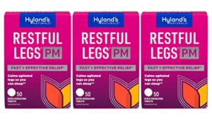 hyland’s restful legs pm tablets 50 ea (pack of 3)
