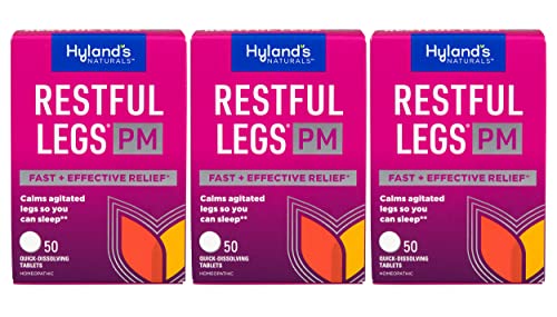 Hyland's Restful Legs PM Tablets 50 ea (Pack of 3)