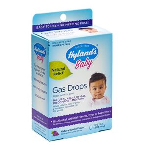 Gas Drops for Babies, Hyland's Baby, Natural Gas Relief, Grape Flavor, 1 Fl Oz