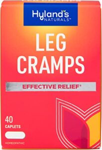 hyland’s naturals leg cramps caplets, natural relief of calf, leg and foot cramp, 40 count caplet