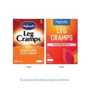 Hyland's Naturals Leg Cramps Caplets, Natural Relief of Calf, Leg and Foot Cramp, 40 Count Caplet