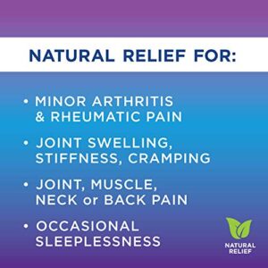 Hyland's Arthritis Pain Relief, FLEXmore PM for Back, Neck, Joint, and Muscle Pain Relief, 50 Quick-Dissolving Tablets