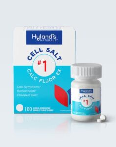 hyland’s naturals cell salts #1 calcarea fluorica 6x tablets, natural relief of colds, hemorrhoids and chapped skin, 100 count