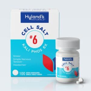 Hyland's Naturals #6 Kali Phos 6X Cell Salt Tablets, Headaches, and Simple Nervous Tension, 100 Count