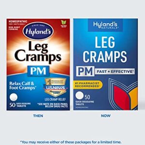 Hyland's Leg Cramps PM Tablets, 50 Count (Pack of 2)