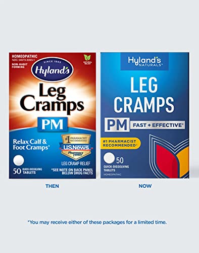 Hyland's Leg Cramps PM Tablets, 50 Count (Pack of 2)