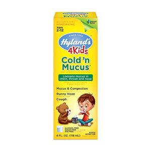hylands homepathic cold ‘n mucus – 4 kids – 4 fl oz