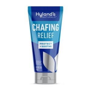hyland’s naturals chafing relief, cream to powder formula, anti chafing cream – 3 ounce